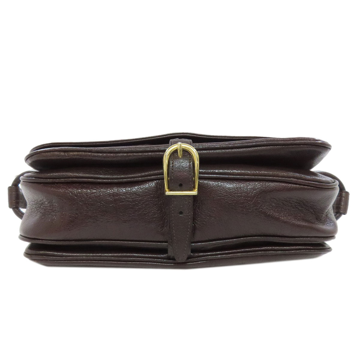 CELINE Shoulder Bag leather Brown Carriage Women