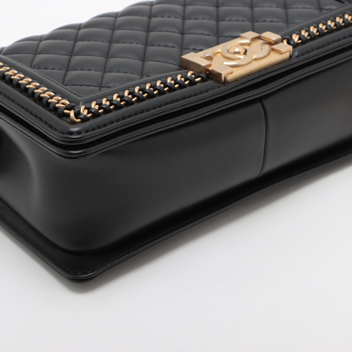 Chanel Boy Chanel Chain Shoulder Bag Black G