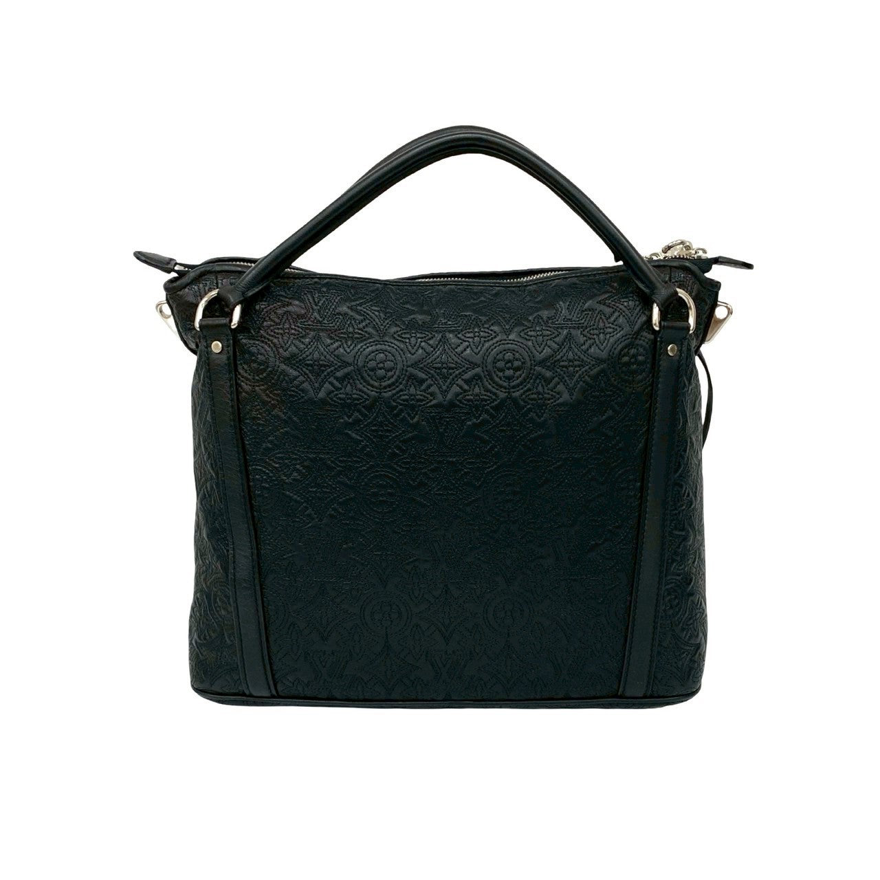 LOUIS VUITTON Shoulder Bag leather black Monogram Antia Ixia PM