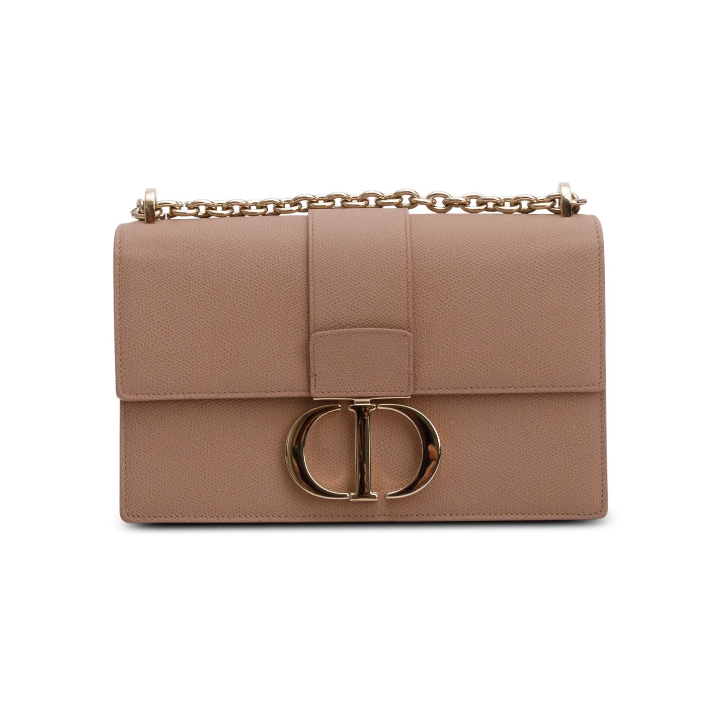 Christian Dior Pink Grained Calfskin 30 Montaigne Flap Bag