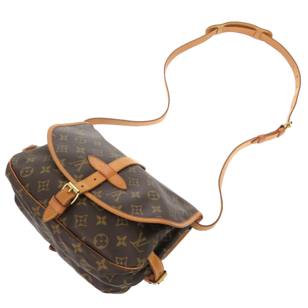 LOUIS VUITTON Shoulder Bag Monogram canvas Brown Monogram Saumur 30 Women