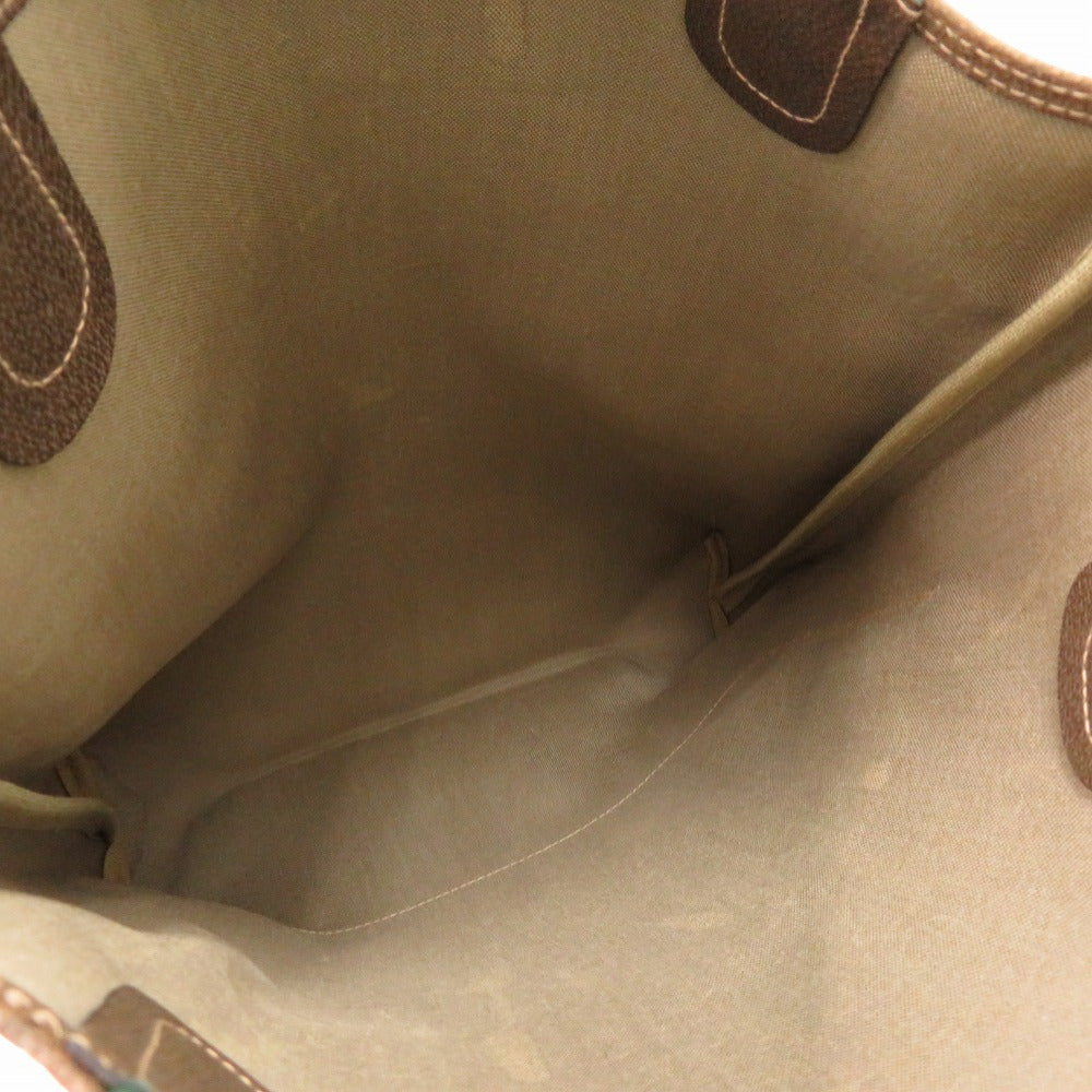 GUCCI Tote Bag 39 002 4487 PVC beige Old Gucci Shelly GG mens
