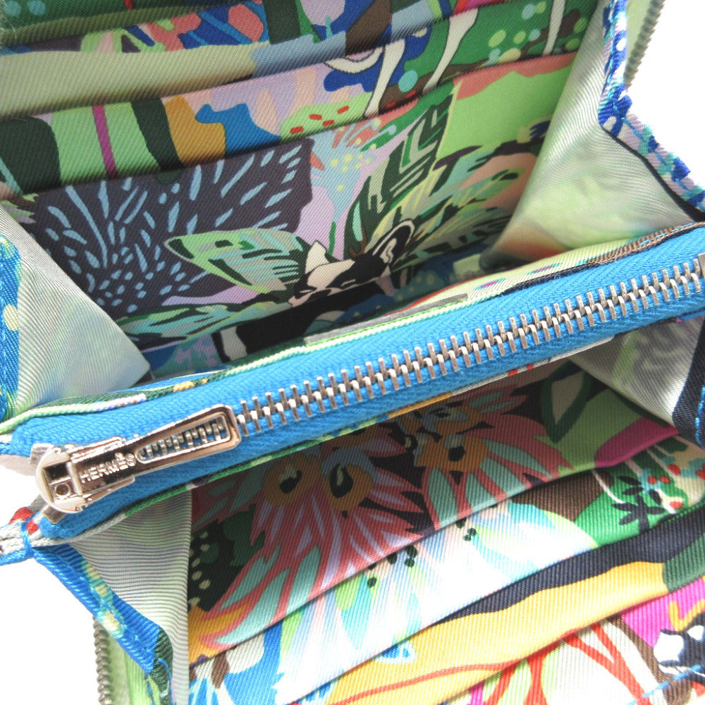 HERMES Coin case Epsom, Silk Veil Fizz Zip Around Azap compact silk in Women(Unisex)