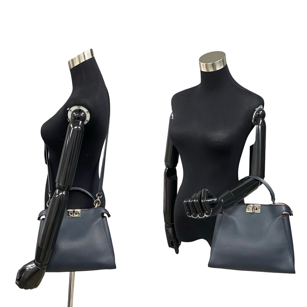 Fendi Mamma Baguette Zucca Nylon Leather Waist Bag