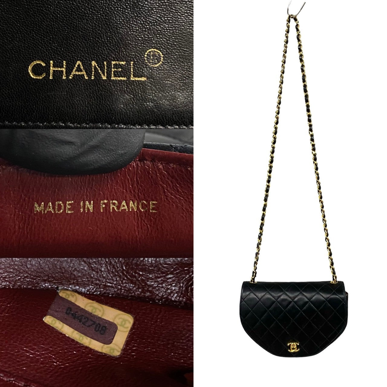 Chanel Lambskin Matelasse Coco Chain Shoulder Bag
