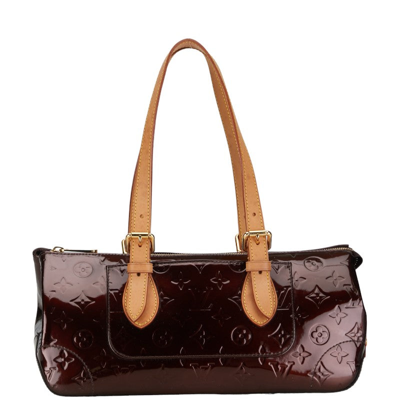 Louis Vuitton Monogram Vernis Rosewood Avenue Handbag M93510 Amarant Pearl Patent Leather Louis Vuitton