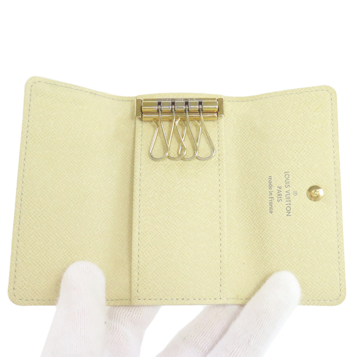 LOUIS VUITTON Key case Key holder Damier canvas white Multicles4 Women
