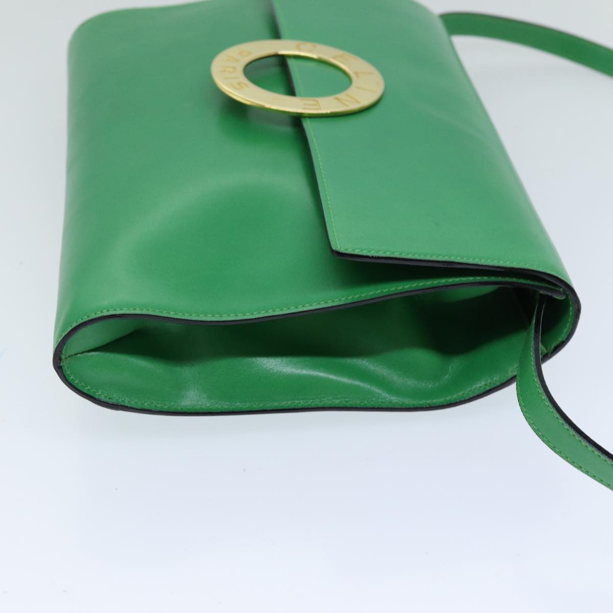 Luxury CELINE Shoulder Bag Leather Green 75227A