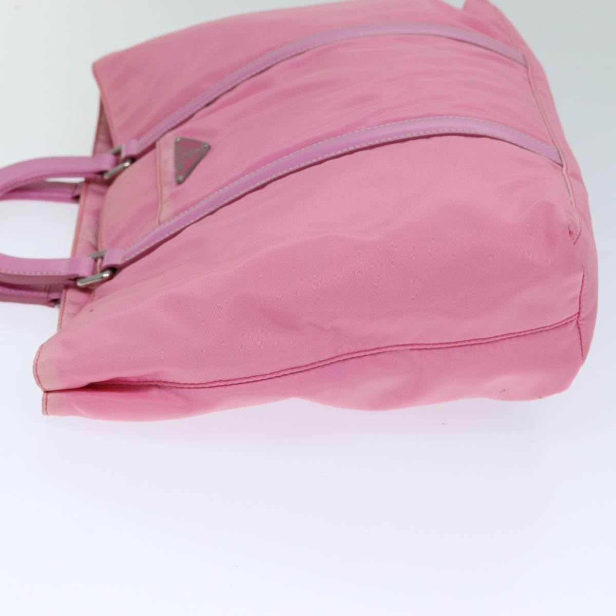 PRADA Hand Bag Nylon 2way Pink Auth 76801