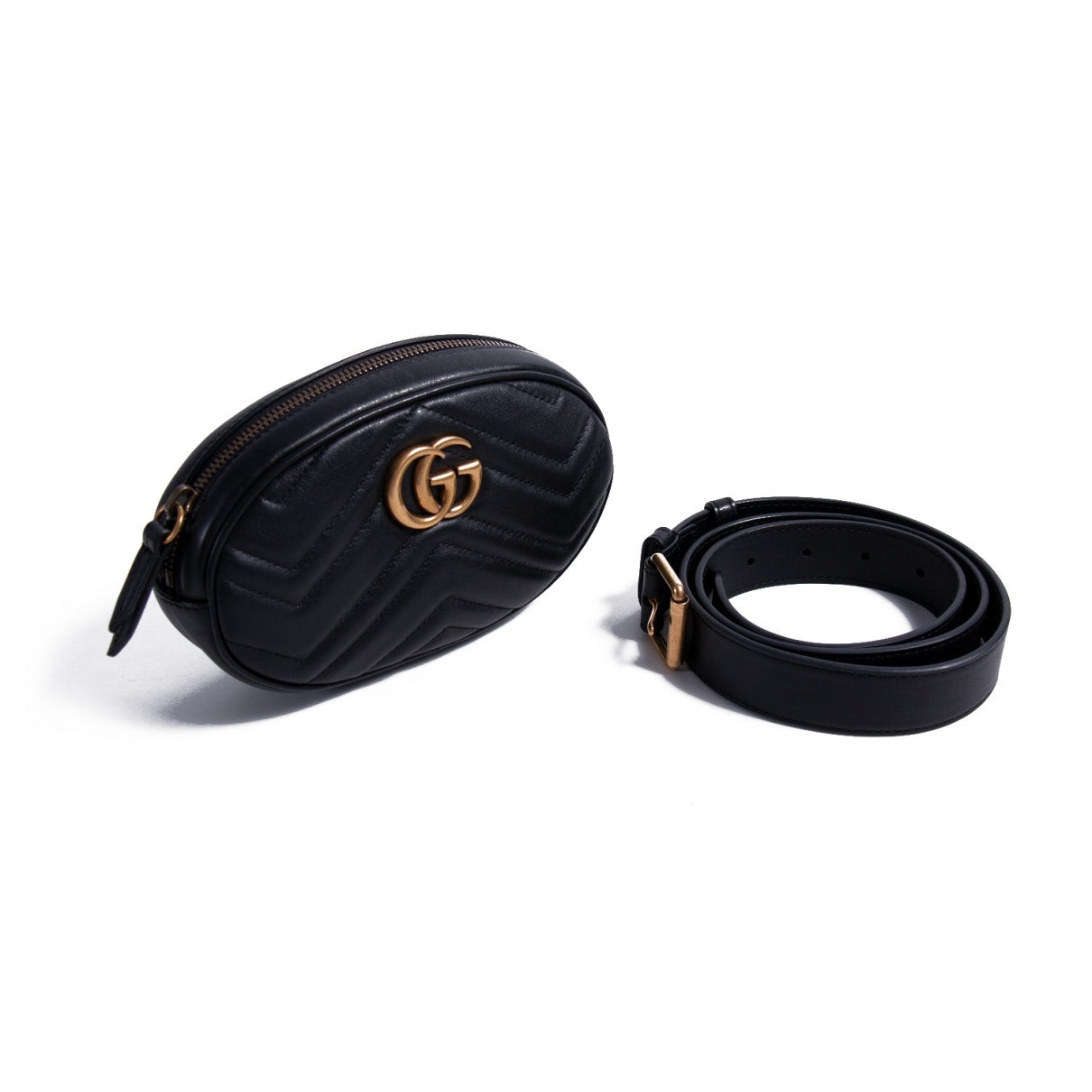 Gucci Marmont Black Leather Handbag