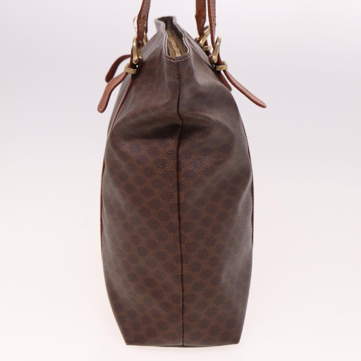 Luxury CELINE Macadam Canvas Tote Bag PVC Brown 78833