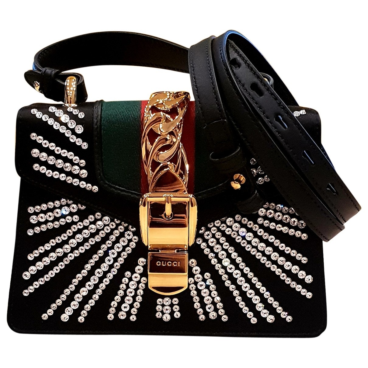 Gucci padlock leather handbag