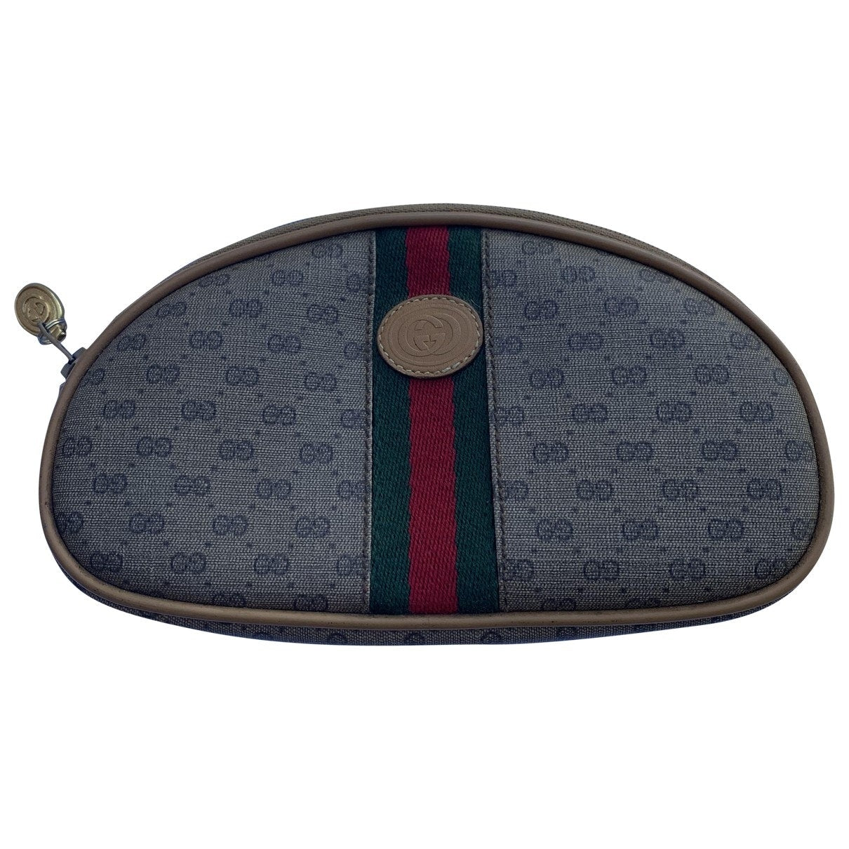 Gucci brown cloth travel bag
