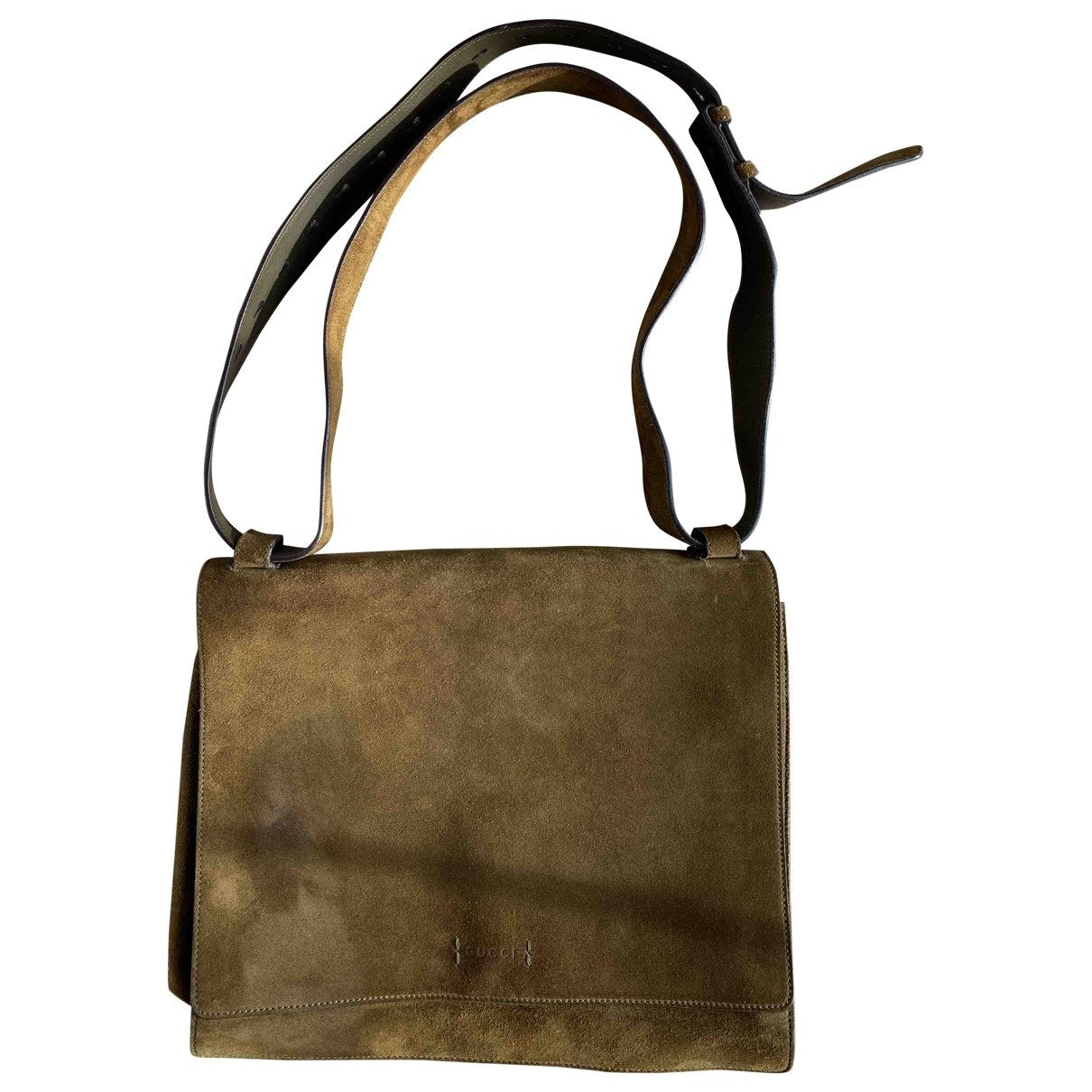 Gucci green suede bag