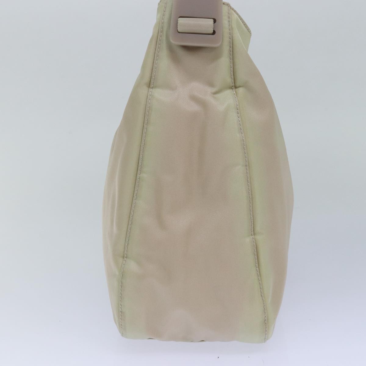 PRADA Shoulder Bag Nylon Beige Auth 79553
