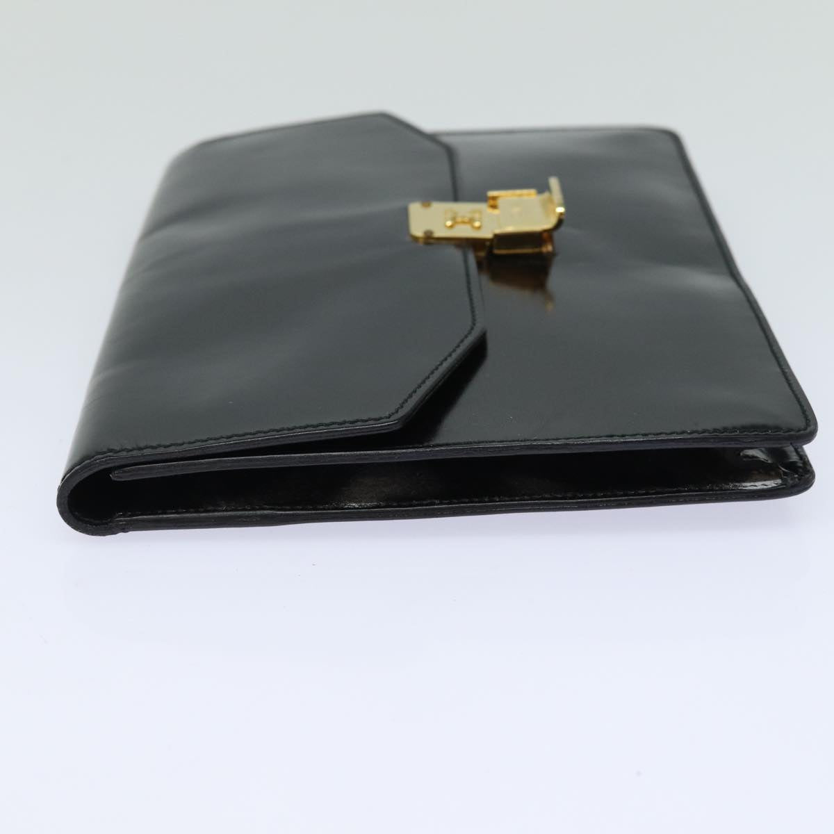 Luxury CELINE Clutch Bag Enamel Black 79686