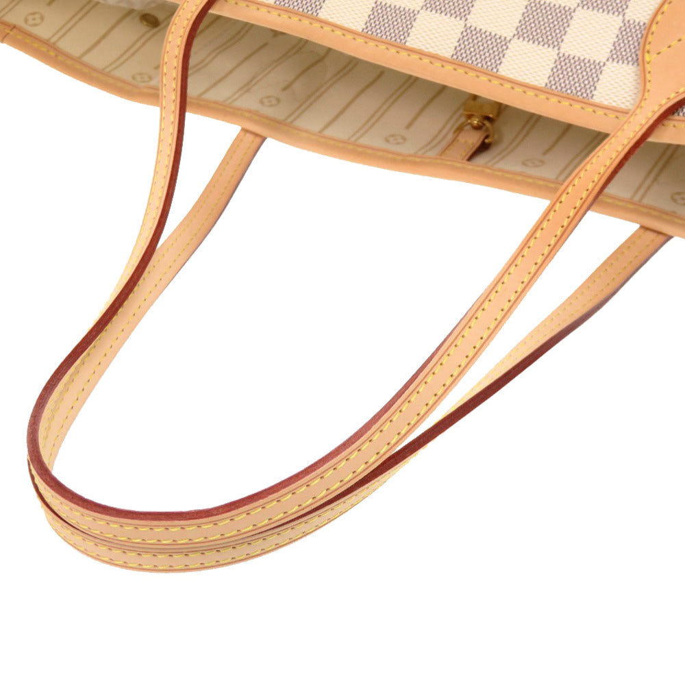 Luxury Women's Tote Bag | LOUIS VUITTON Tote Bag Damier Azur Canvas white Damier Azur Neverfull MM