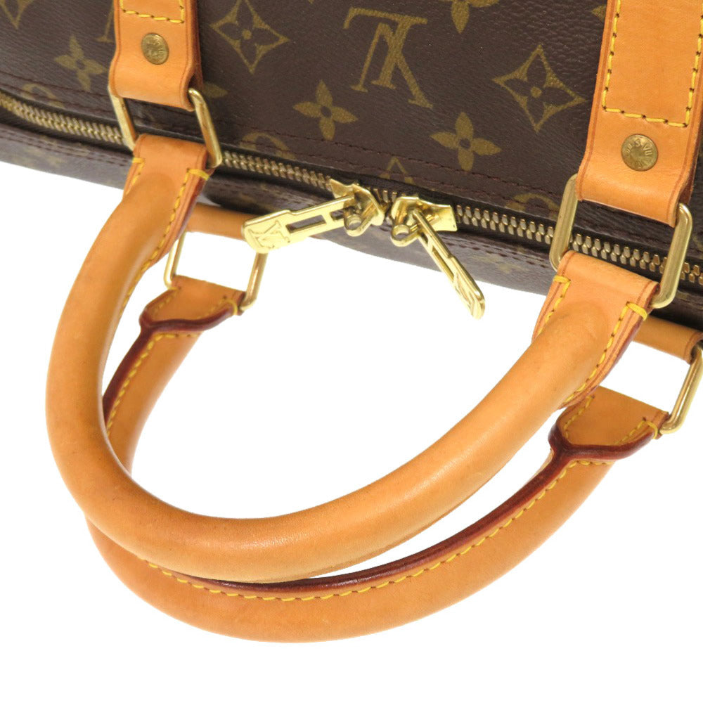 LOUIS VUITTON Boston Duffel bag Monogram canvas Brown Monogram Keepall 55 mens