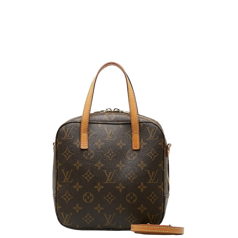 Louis Vuitton Monogram Spontaneous Handbag Shoulder Bag 2WAY M47500 Brown PVC Leather Louis Vuitton