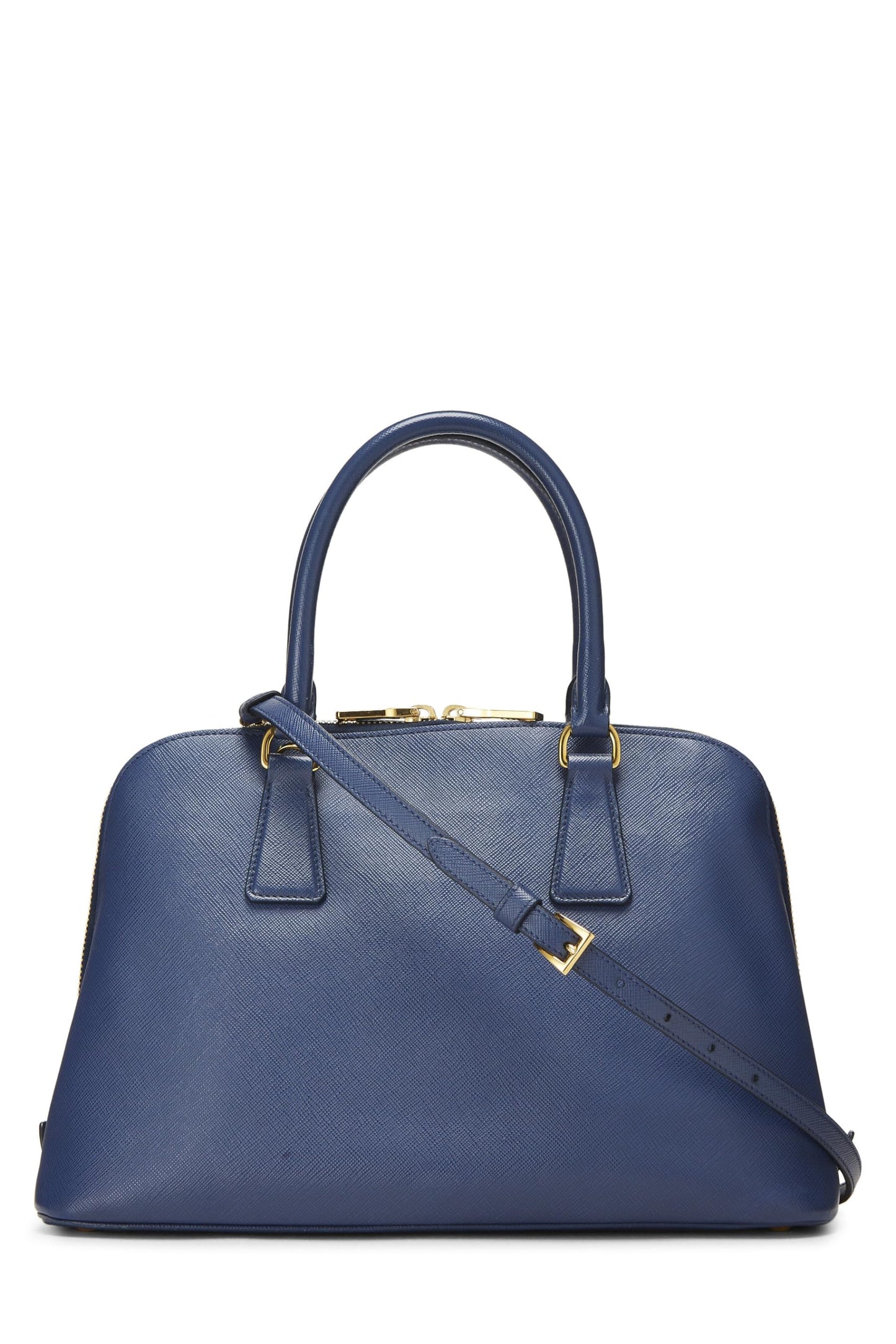 Prada, Blue Saffiano Promenade Medium, Blue Luxury Handbag