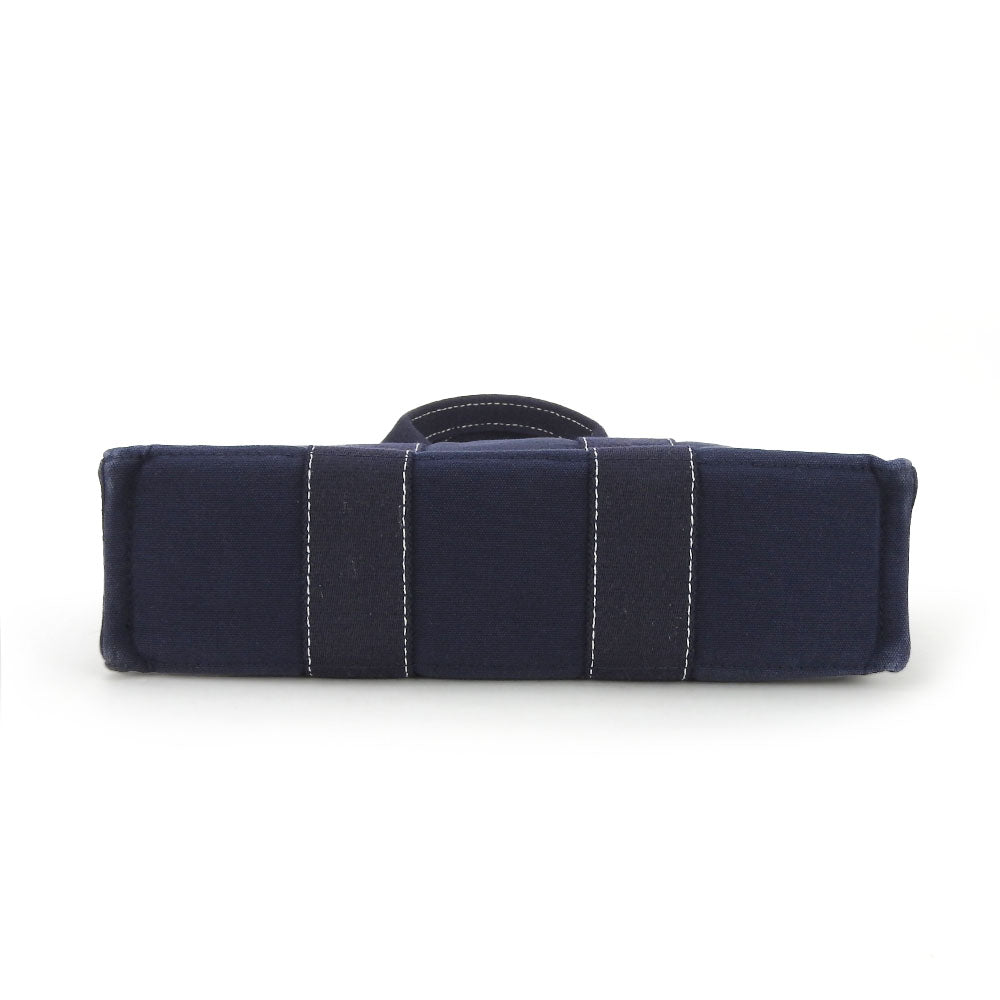 HERMES Handbag canvas Navy Deauville Tote PM unisex(Unisex)