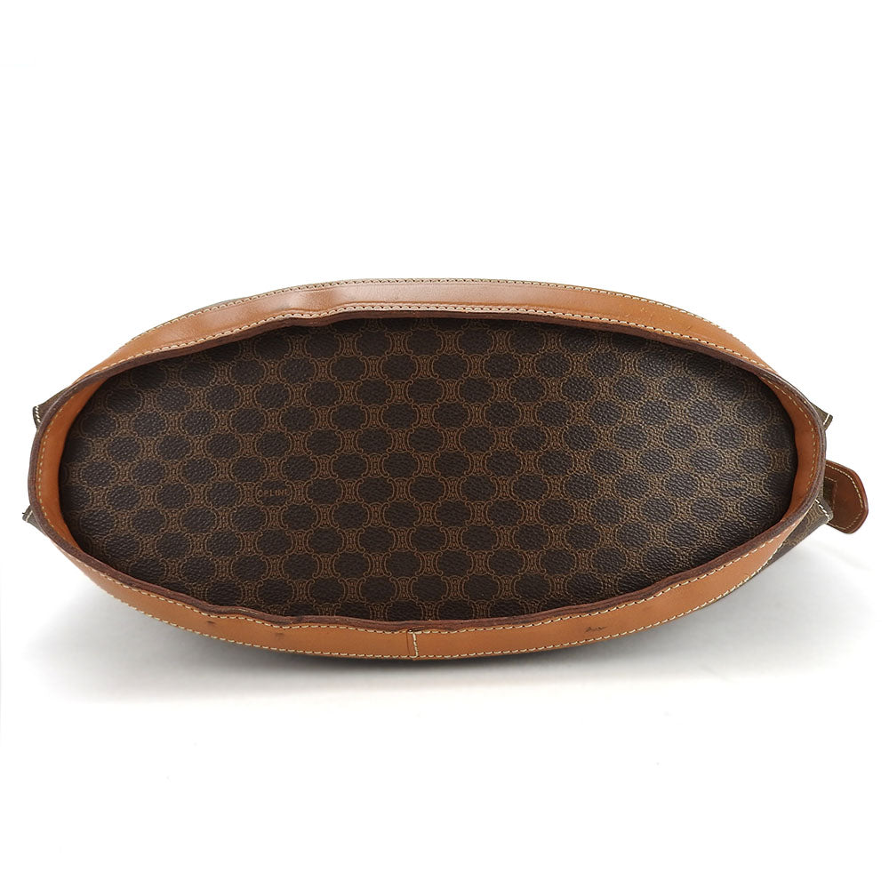 CELINE Tote Bag leather Brown Macadam