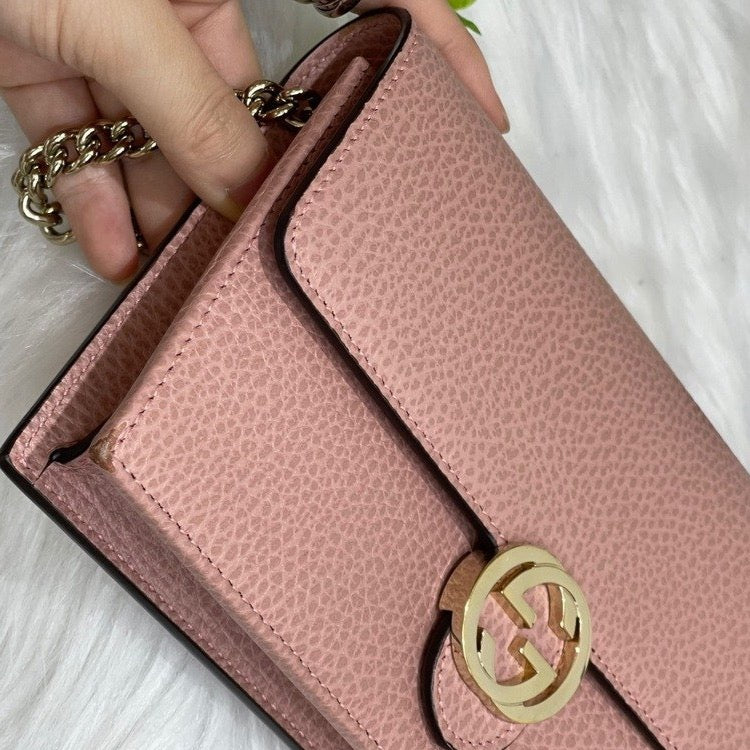 Gucci Chain Leather Crossbody
