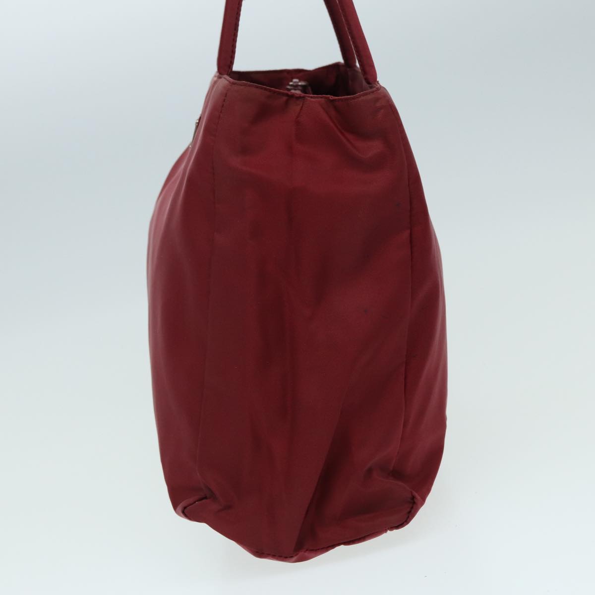 PRADA Hand Bag Nylon Red Auth