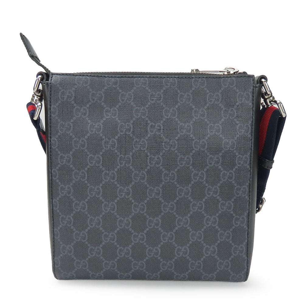 GUCCI Shoulder Bag 523599 GG Supreme canvas, leather black Small messenger bag mens