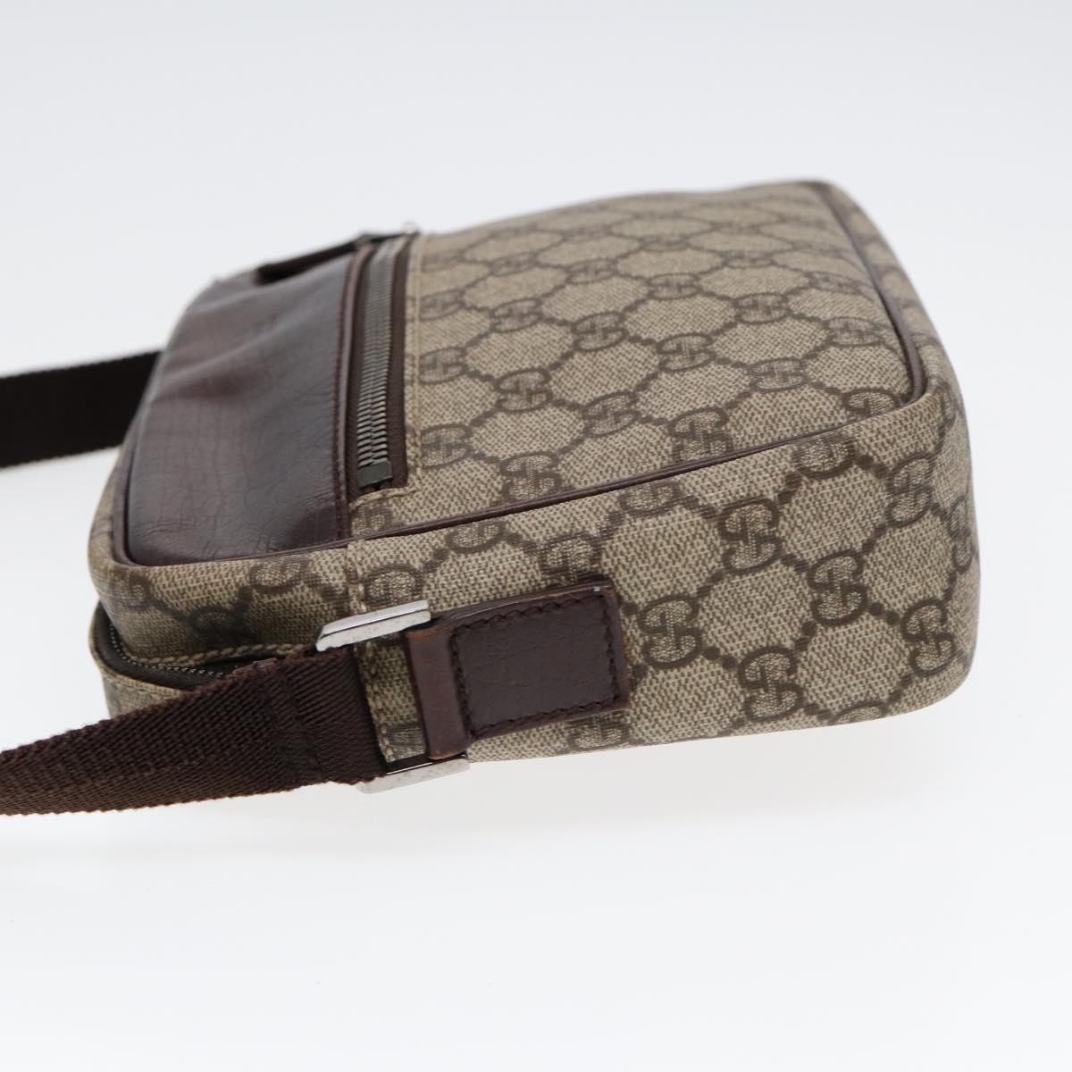 Gucci Leather Canvas Shoulder Bag