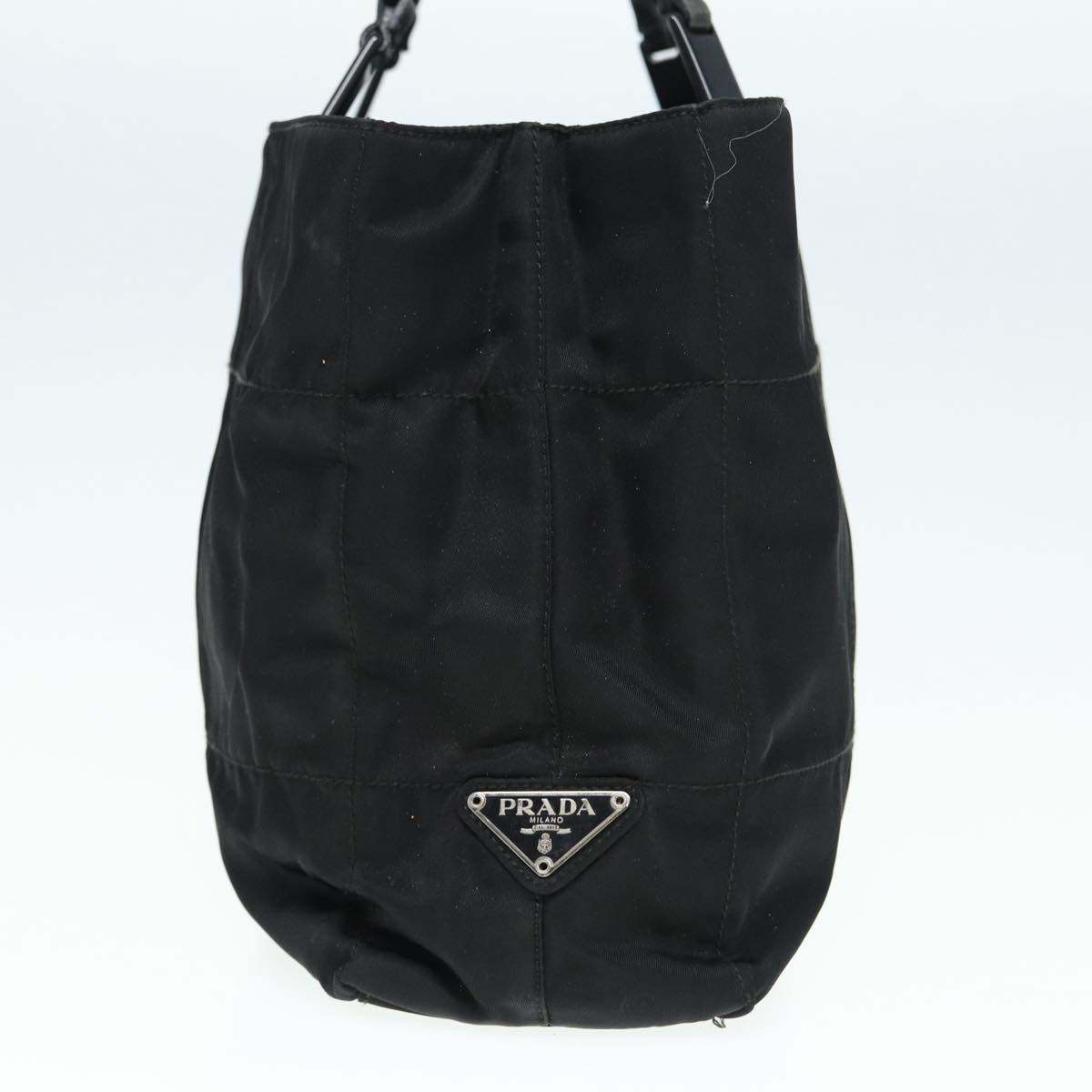 PRADA Hand Bag Nylon Black Auth