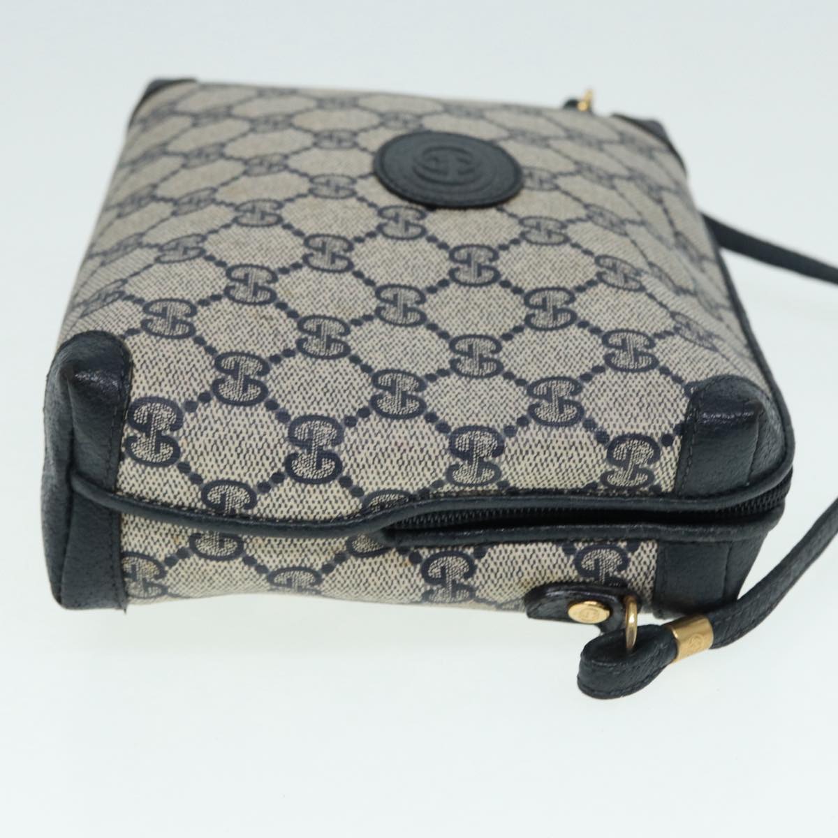Gucci Leather Canvas Shoulder Bag