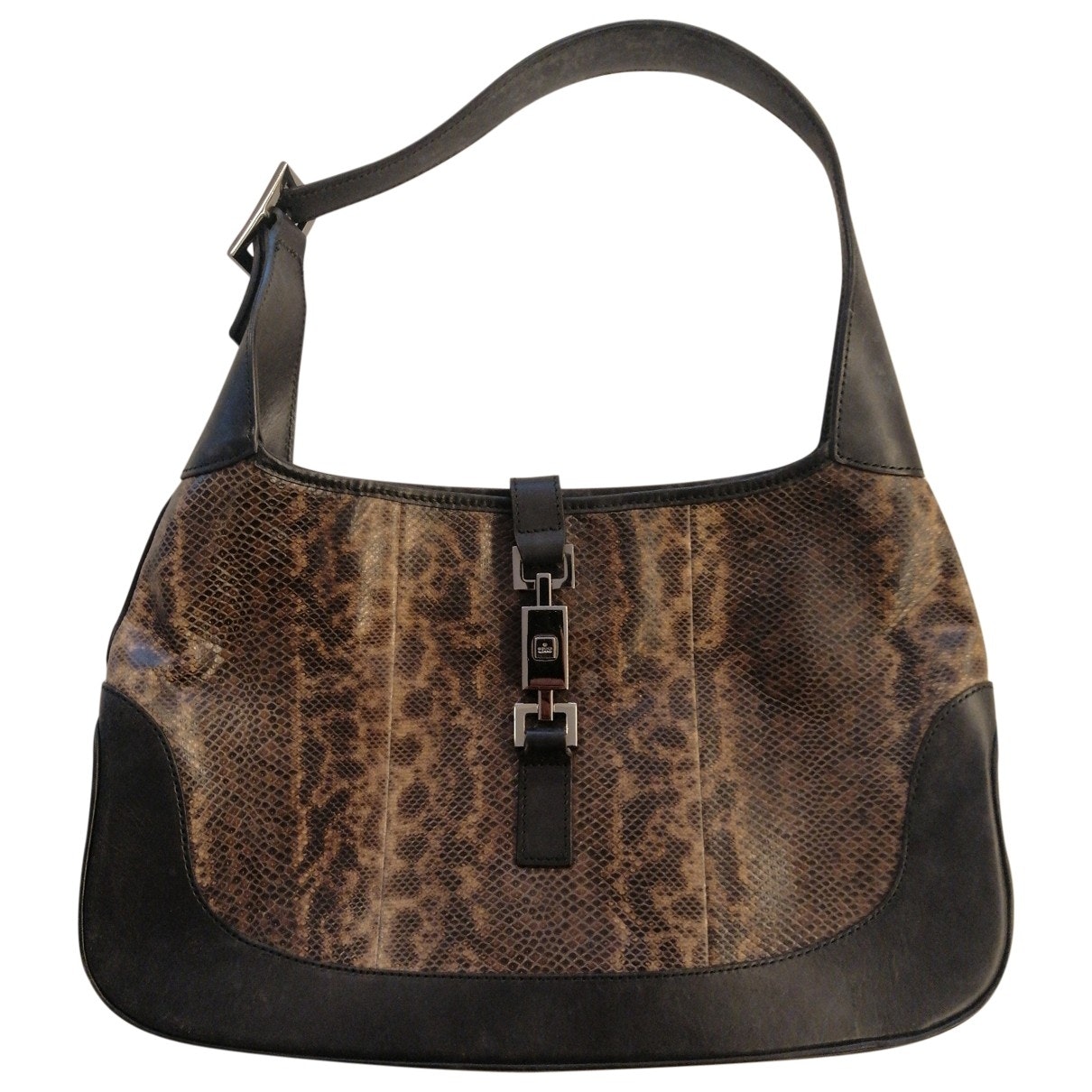 Gucci jackie brown lizard handbag