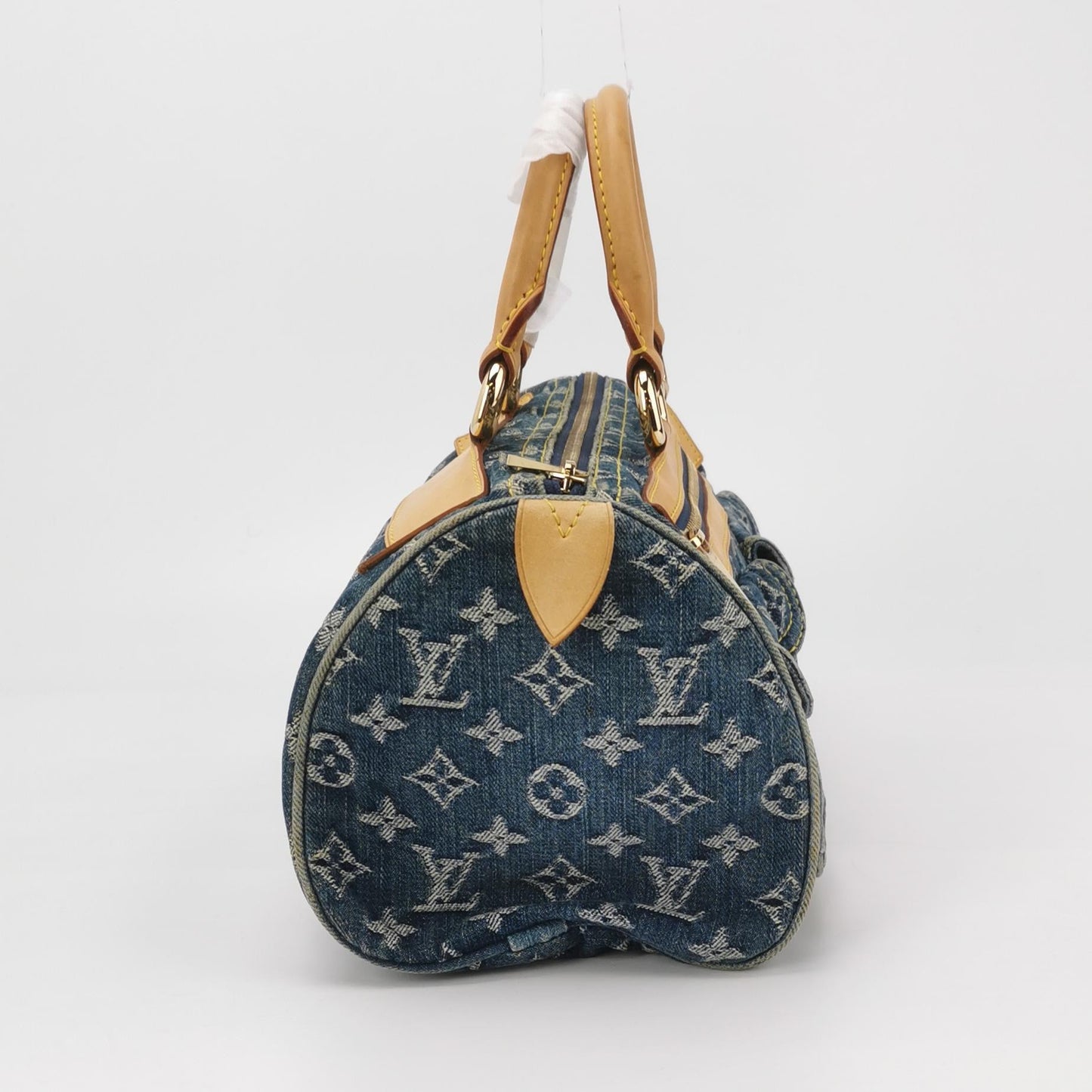 Louis Vuitton Blue Denim Neo Boston Bag