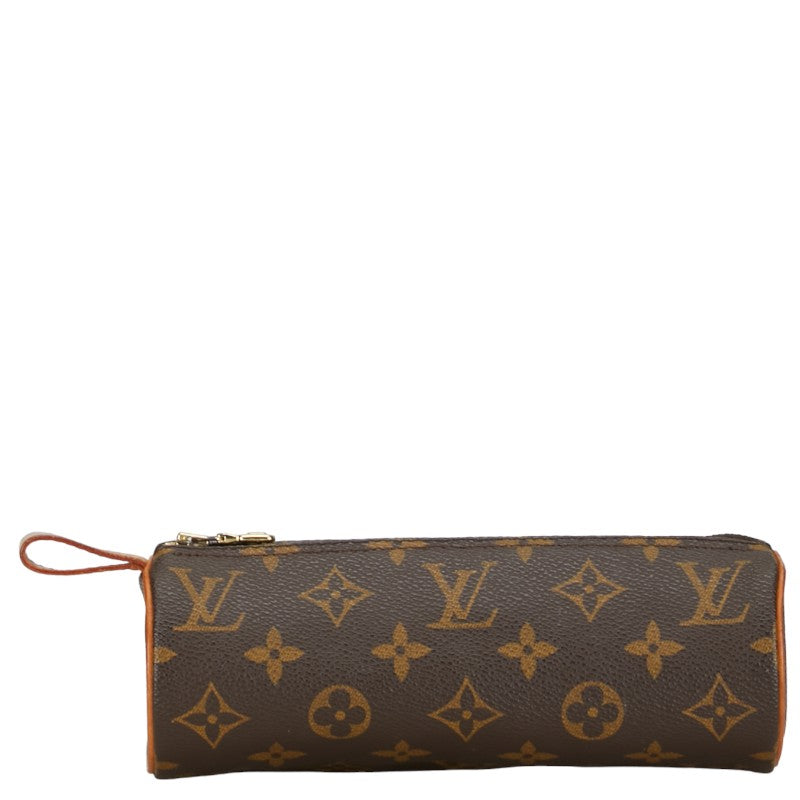Louis Vuitton Monogram Tours Long Porterait Pencase M47630 Brown PVC Leather Louis Vuitton