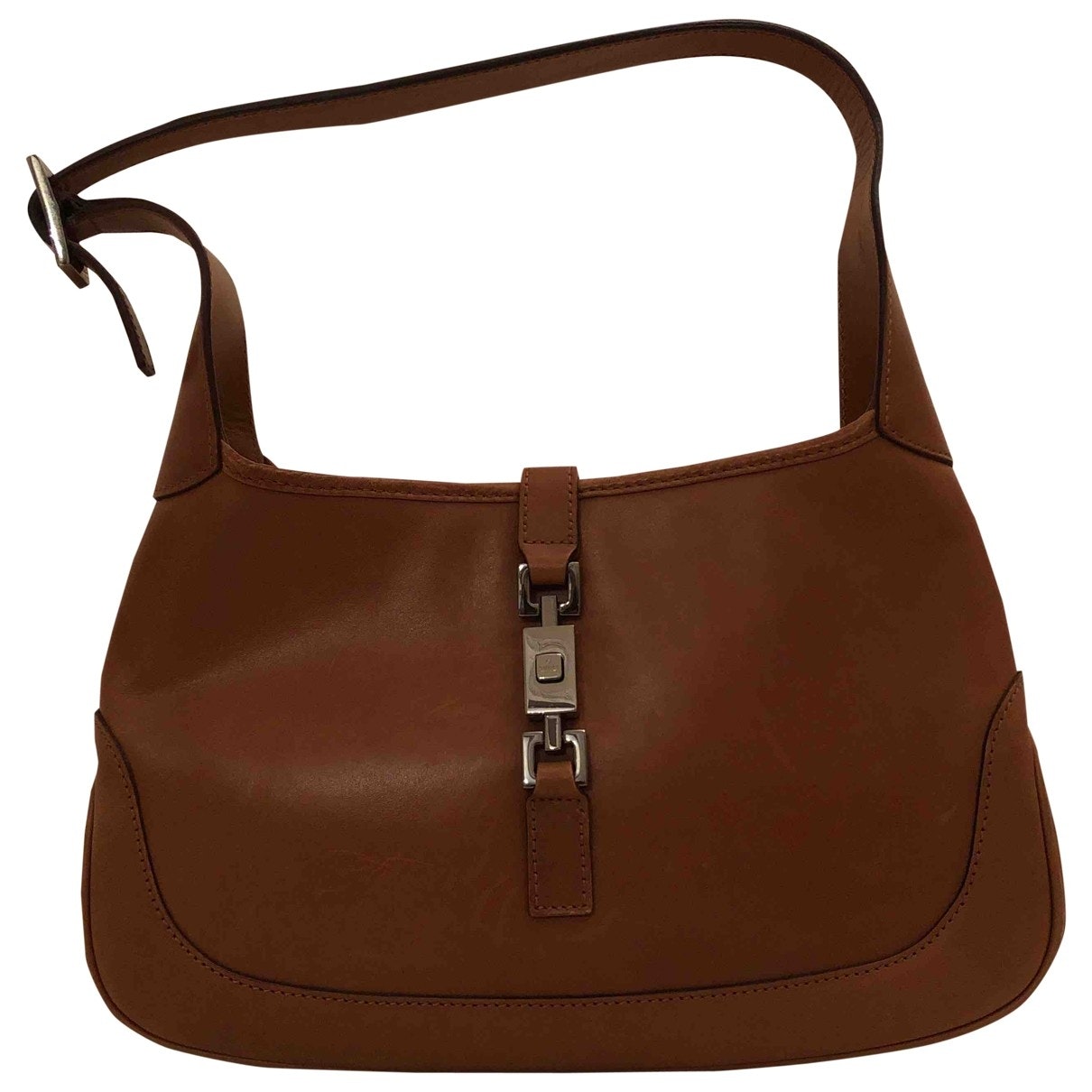 Gucci jackie camel leather handbag