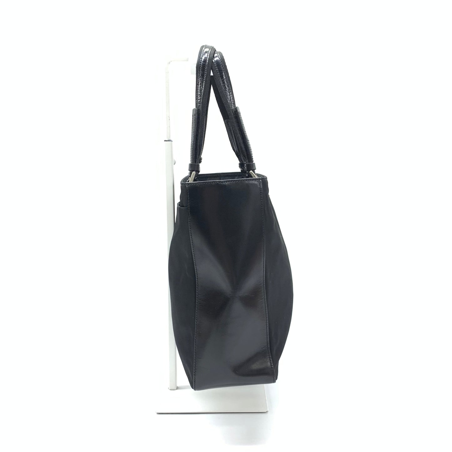 Prada Triangle Logo Nylon Tote Bag