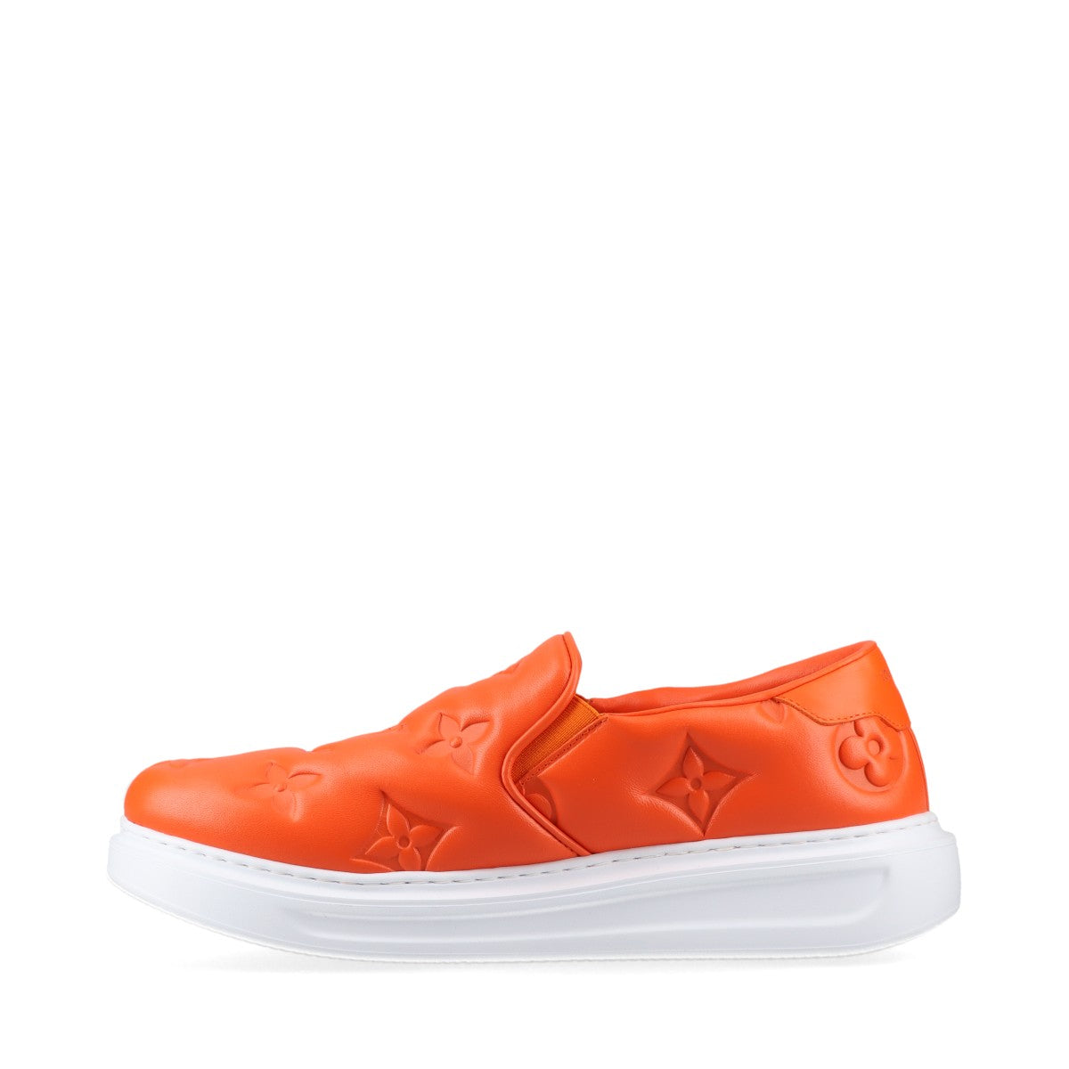 Louis Vuitton Beverly Hills Line 22 Years Leather Slippoon UK8 1/2 Mens Orange LD0242 Monogram Bag 100 Family s