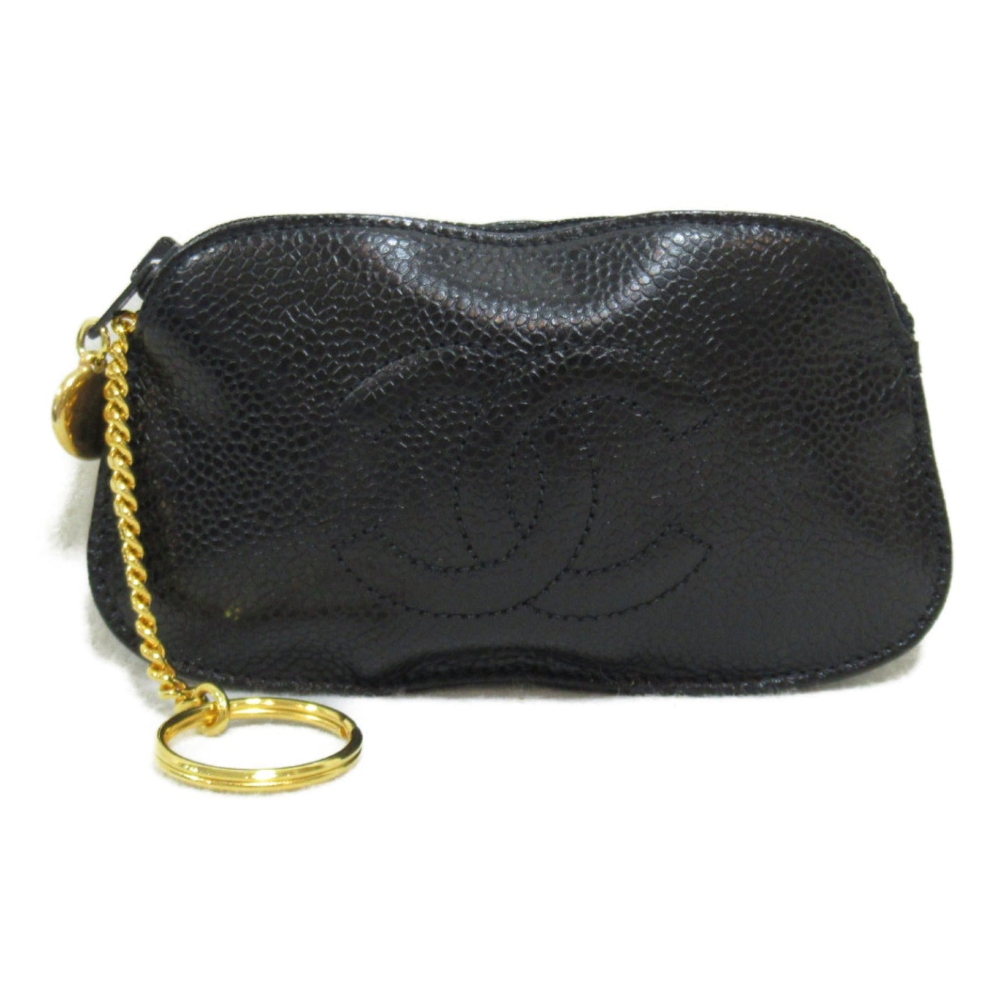CHANEL CHANEL Key & Coin Case Key Case Accessories Black