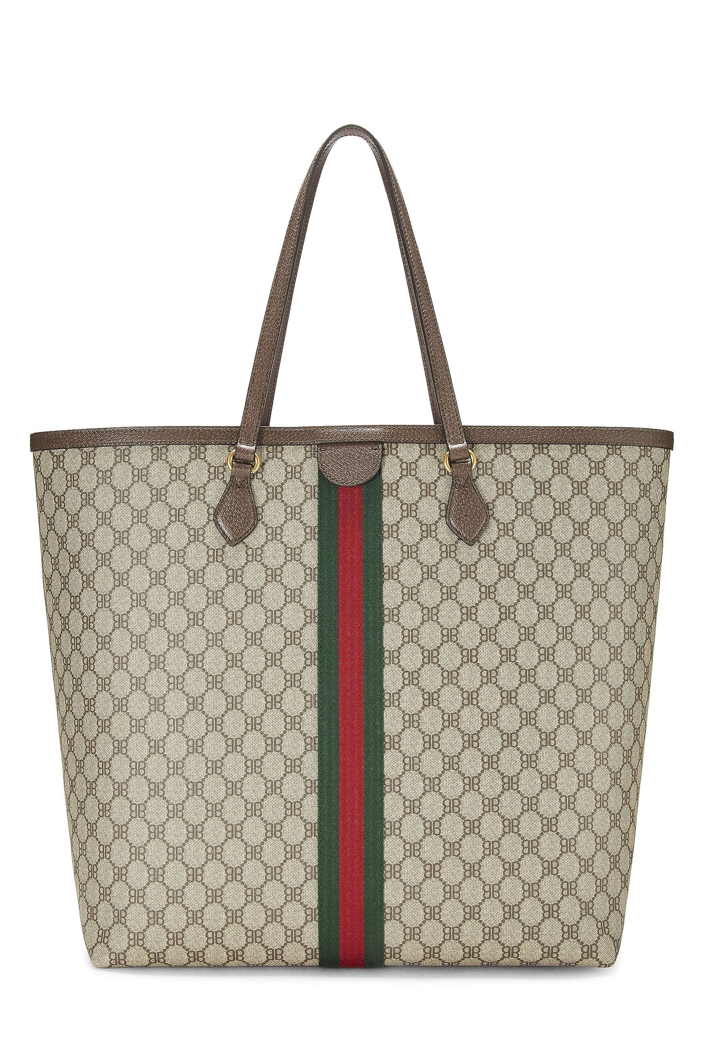 Gucci Leather Canvas Tote