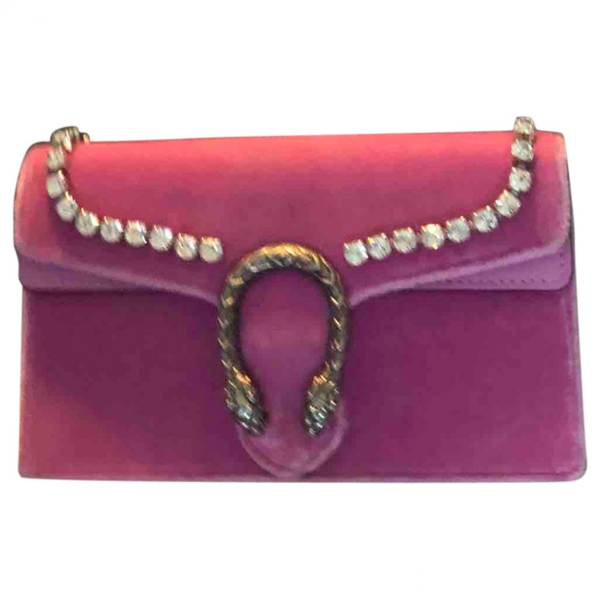 Gucci dionysus pink suede handbag