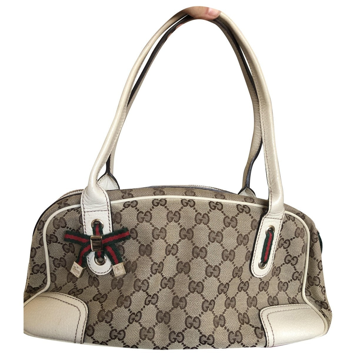 Gucci ophidia beige cloth handbag