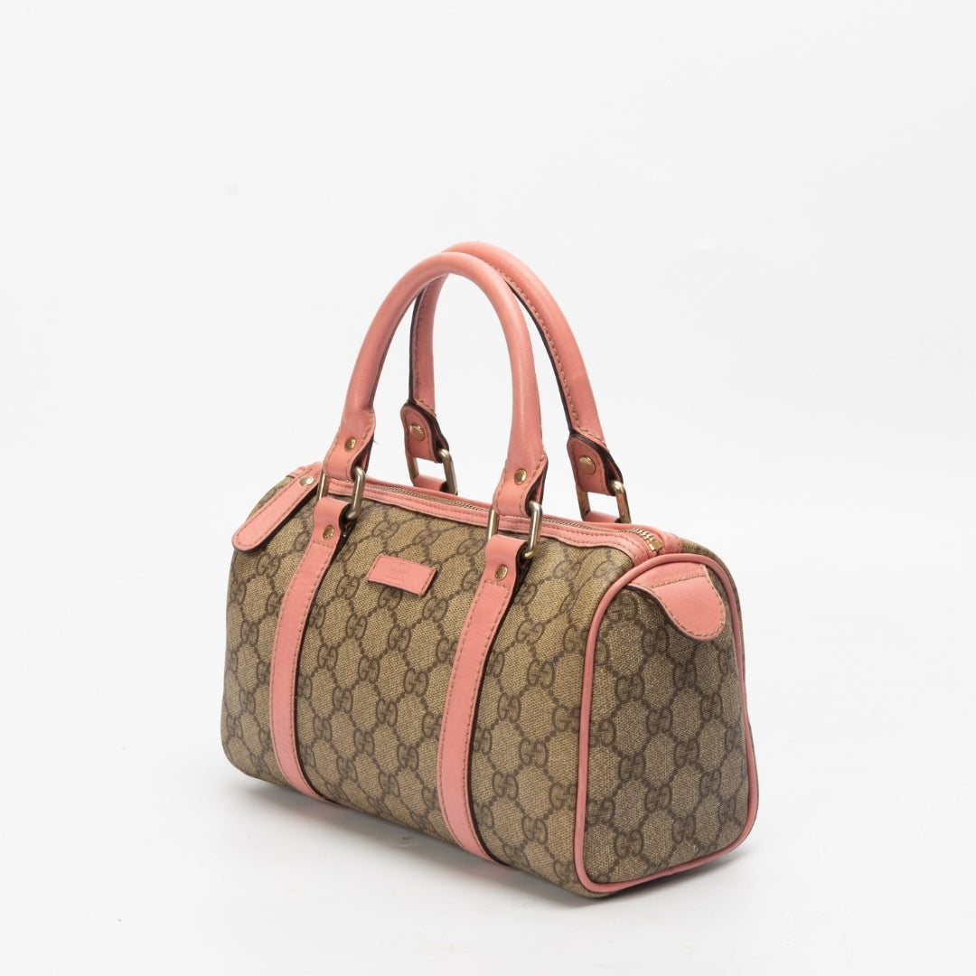 Gucci Leather Canvas Handbag