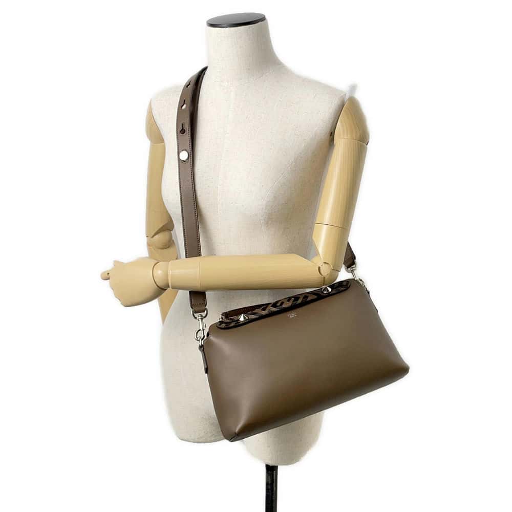 FENDI Zucca by the way Maya/Black 8BL146 A6CO F0H3C Calf Leather Size Medium