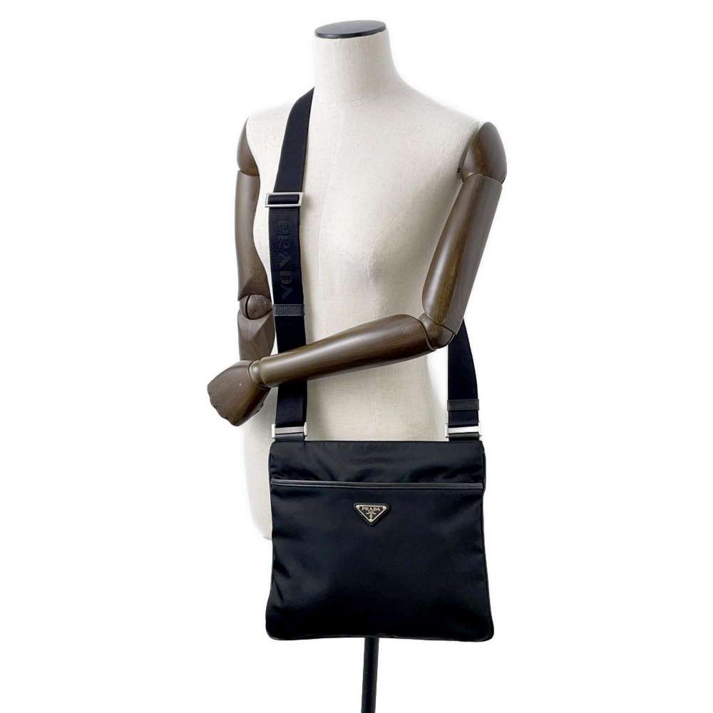 PRADA Shoulder Bag Black Nylon