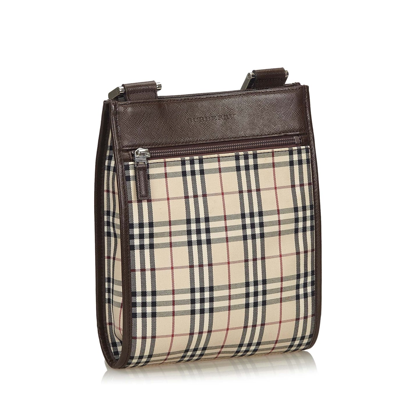 Burberry Brown Ho Check Nylon Crossbody Bag United Kingdom