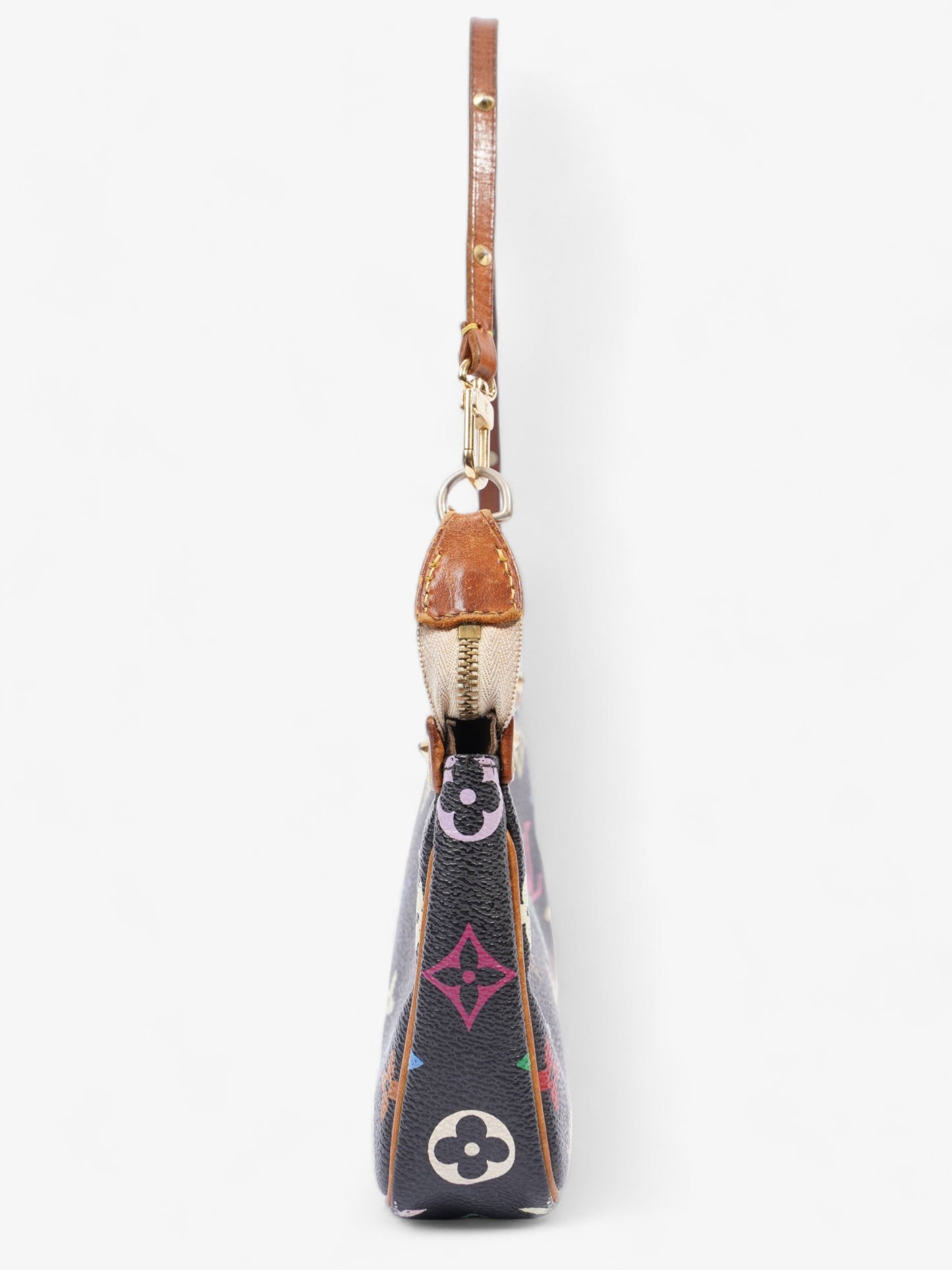 Louis Vuitton Pochette Accessoires Black / Multicolour Coated Canvas