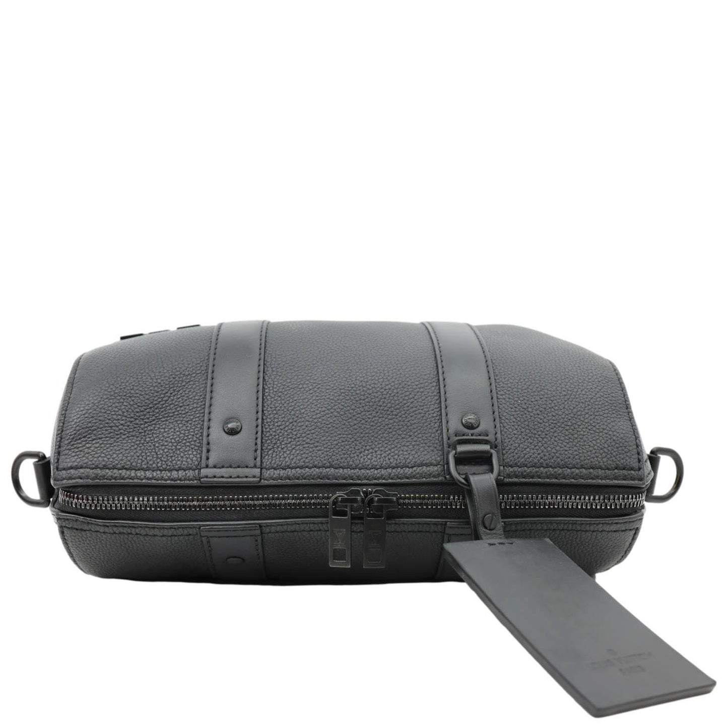 LOUIS VUITTON City Keepall Aerogram Leather Travel Bag Black