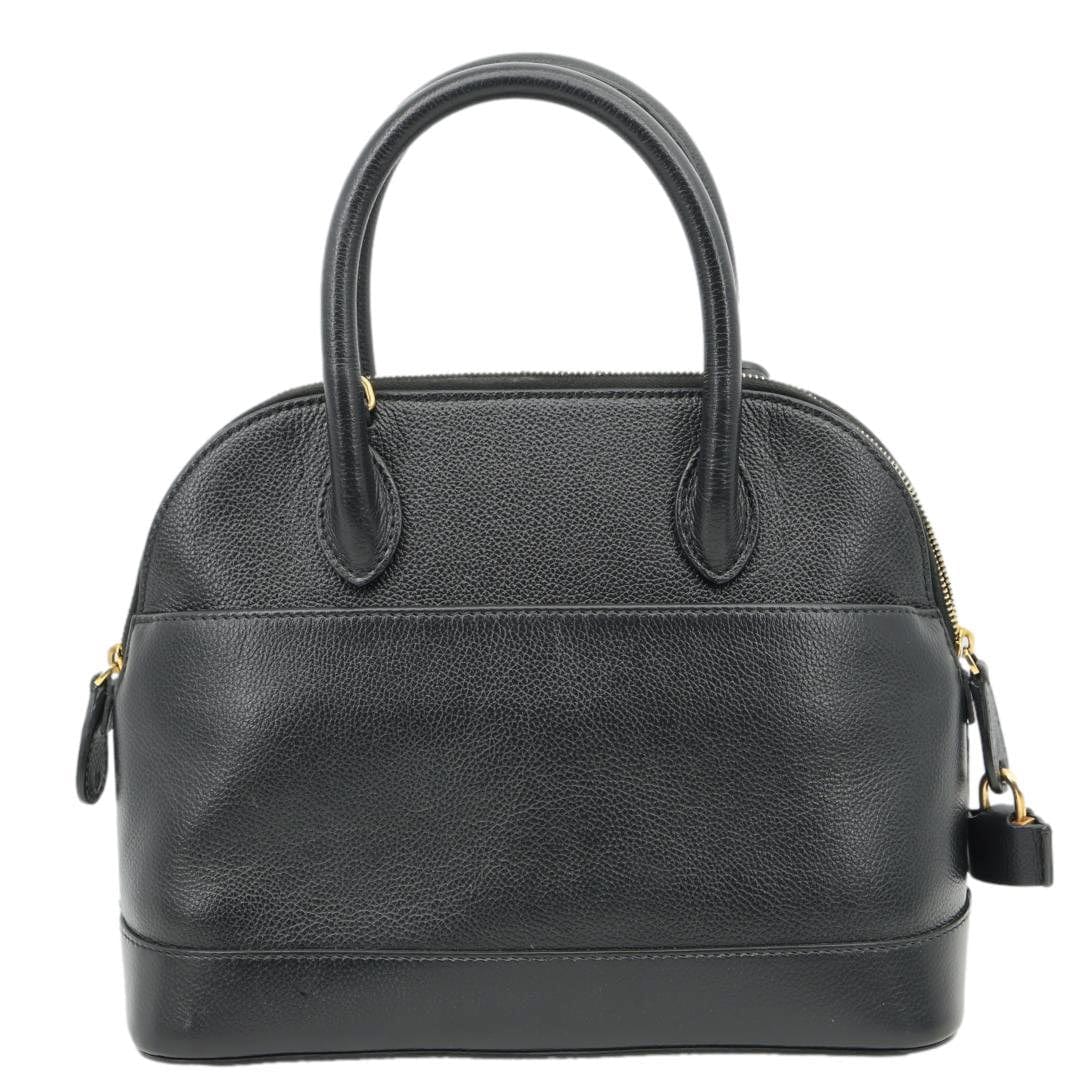 BALENCIAGA Ville Top Handle Small Grained Leather Crossbody Bag Black
