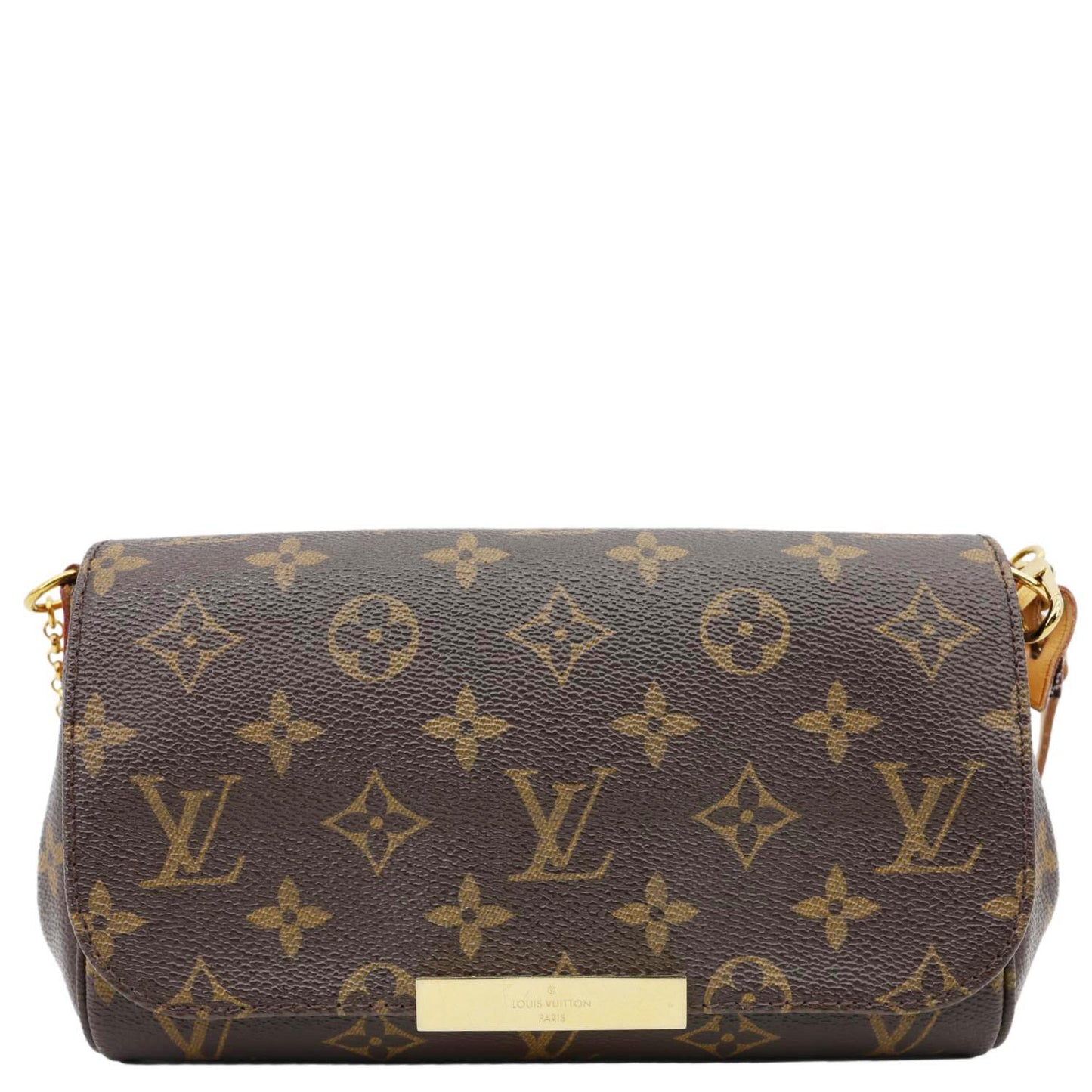 LOUIS VUITTON Favorite PM Monogram Canvas Shoulder Bag Brown